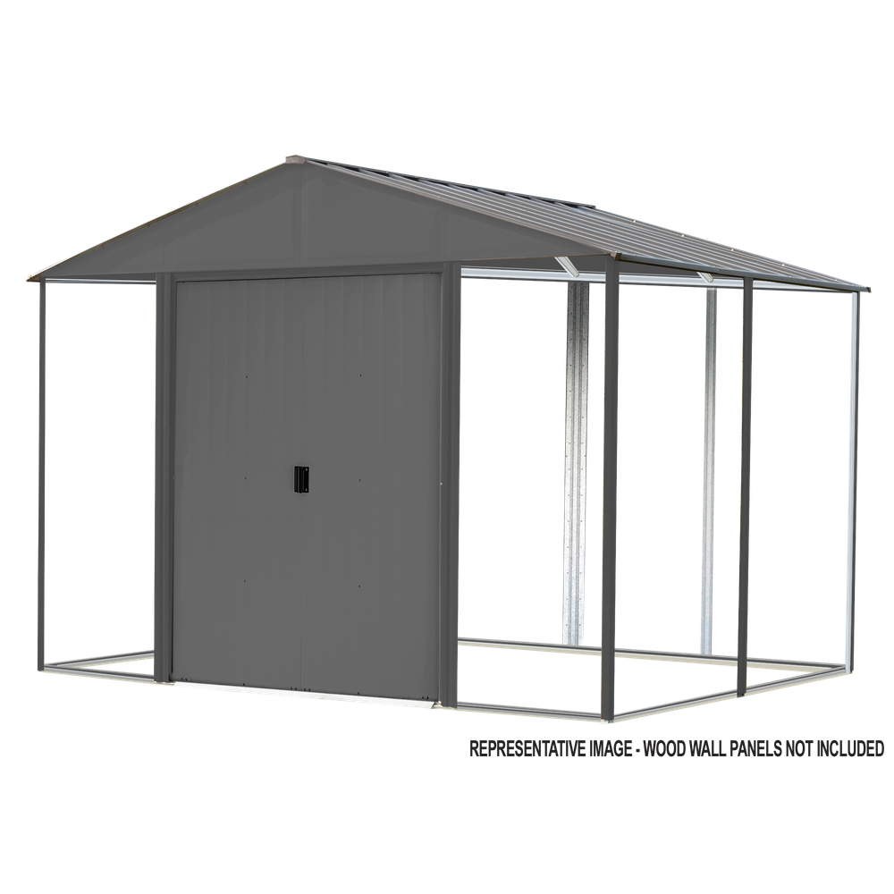 Arrow Ironwood Steel Hybrid Galvanized Shed Kit