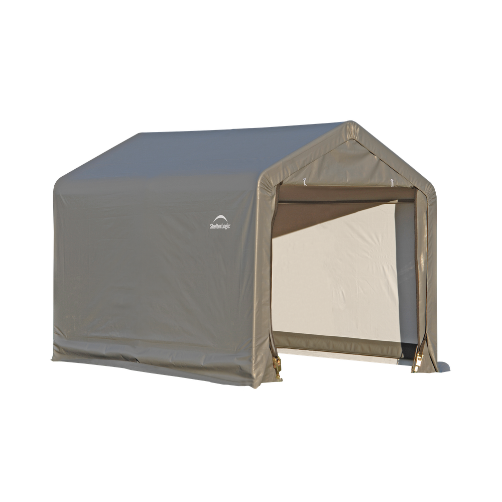 Shelterlogic 6 x 6 x 6 Ft. Peaked Style Shed-In-A-Box With Grey Cover