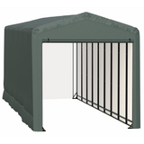 Shelterlogic Sheltertube Wind And Snow-Load Rated Garage, 14 x 40 x 16 Ft.