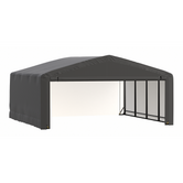 Shelterlogic Sheltertube Wind And Snow-Load Rated Garage, 20 x 18 x 10 Ft.