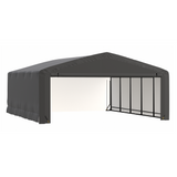 Shelterlogic Sheltertube Wind And Snow-Load Rated Garage, 20 x 23 x 10 Ft.