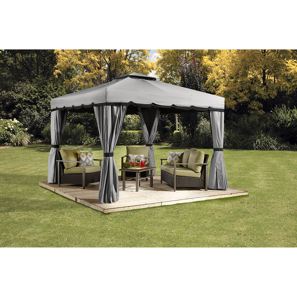 Sojag Roma Gazebo In Grey/Black