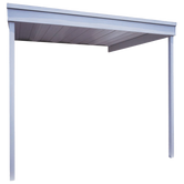 Arrow Attached Carport/Patio Cover In Eggshell