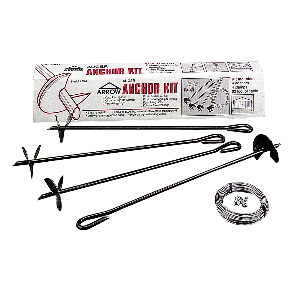 Arrow Earth Anchor With Auger And Cable