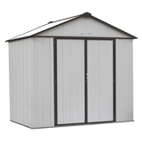 Arrow Ezee Steel Shed Galvanized High 8 x 7 Ft. In Gable