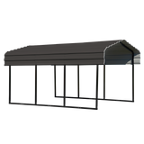 Arrow Steel Carport Galvanized In Black