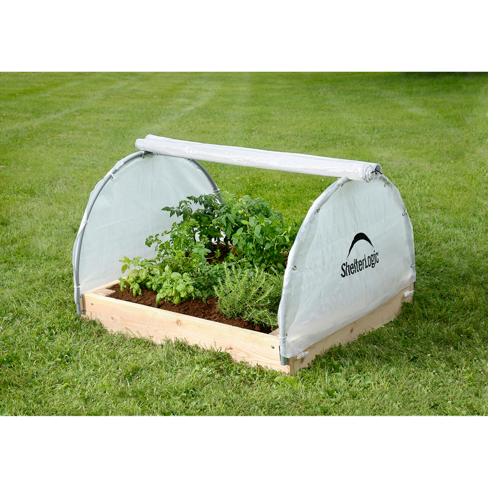 Shelterlogic Growit Raised Garden Bed Roundtop Greenhouse 4 x 4 Ft.