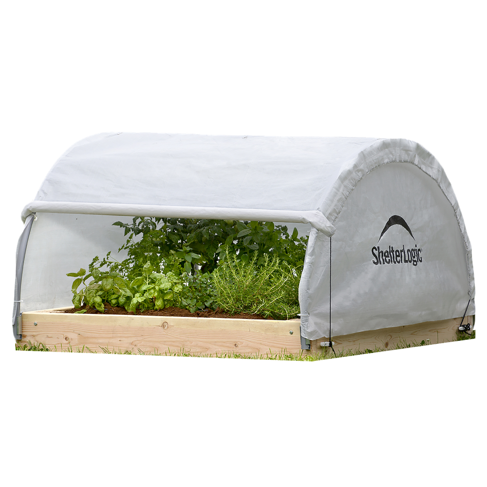 Shelterlogic Growit Raised Garden Bed Roundtop Greenhouse 4 x 4 Ft.
