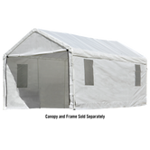 Shelterlogic Maxap Canopy Enclosure Kit With Windows 10 x 20 Ft. In White