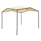 Shelterlogic Pacifica Gazebo Canopy Charcoal Frame And Marzipan Tan Cover 10 x 10 Ft.
